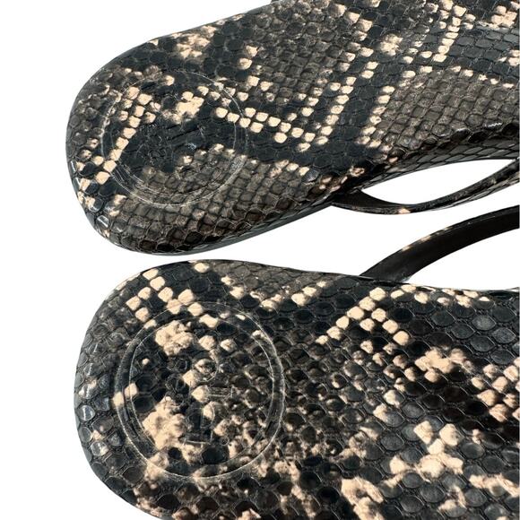 Solei Sea Women's Brown Snake Indie Flip Flop Sandals Size 9 - Picture 7 of 8